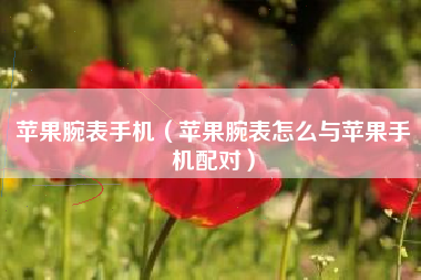 苹果腕表手机（苹果腕表怎么与苹果手机配对）