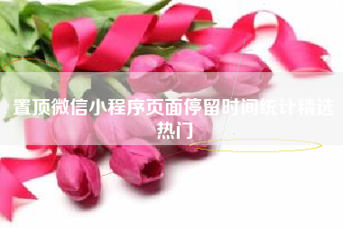 置顶微信小程序页面停留时间统计精选热门